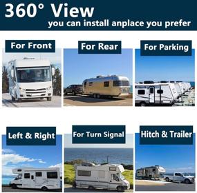 img 1 attached to Monitor Recorder Trailer Reversing Waterproof Car & Vehicle Electronics for Car Electronics