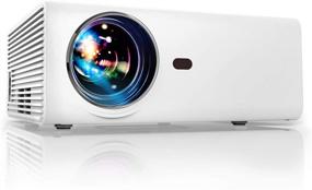 img 4 attached to 📽️ YABER Portable Projector: 5500LUX, 60,000 HRS Lamp Life, 1080P, 200’’ Screen, Full HD Mini Movie Projector