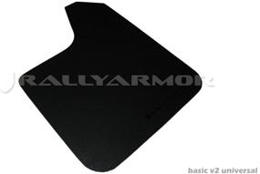img 1 attached to 🚗 Rally Armor MF12-BAS-BLK Basic Black Mud Flap with Logo: Universal Fitment (No Hardware), 1 Pack