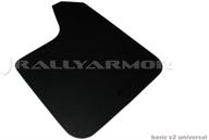 🚗 rally armor mf12-bas-blk basic black mud flap with logo: universal fitment (no hardware), 1 pack logo