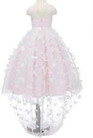 img 1 attached to 👗 Bow Dream Princess Dresses - Elegant Pageant Attire for Girls