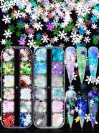 warmfits snowflakes glitter holographic christmas logo