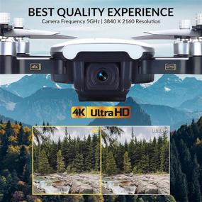 img 3 attached to 🚁 Квадрокоптер Contixo F30 - камера WiFi 4K UHD и GPS, FPV для детей и взрослых, складной мини-дрон, бесщеточный двигатель, функция "Follow Me", две батареи, в комплекте сумка для переноски