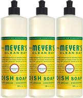 🌿 cruelty-free mrs. meyer's clean day dishwashing liquid dish soap - honeysuckle scent, 16 oz (pack of 3) logo