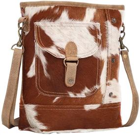 img 2 attached to Upcycled Cowhide Shoulder 👜 Women's Handbags & Wallets: Myra Bag