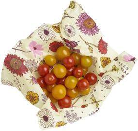 img 2 attached to 🐝 Bee's Wrap - Vegan 3 Pack - Made in USA with Certified Organic Cotton - Plastic and Silicone Free - Reusable Plant-Based Food Wraps (Small, Medium, Large)