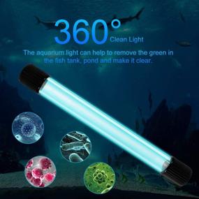 img 3 attached to 🐠 LEDGLE Submersible Aquarium Light with Timer, 13W Clean Water Lamp for Green & Clear Aquariums - Waterproof & Energy Saving