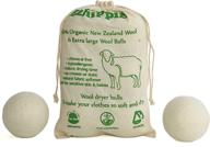 🧦 6-pack of x-large reusable natural wool dryer balls - wrinkle reducing fabric softener logo