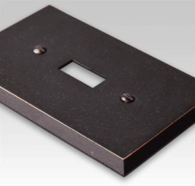 img 2 attached to 🏛️ Amerelle 68BDB Manhattan Single Blank Wallplate - Aged Bronze Finish