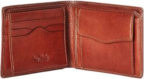 img 1 attached to 💼 Bifold Coin Snap Pouch Wallet: Premium Italian Leather with Removable ID & Credit Card Passcase