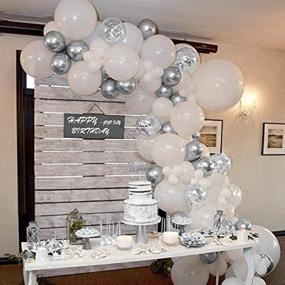 img 4 attached to Birthday Balloon Decorations Metallic Wedding