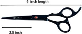 img 2 attached to Professional 6 Inch Hair Cutting Shears for Salon and Barber - Razor Edge Scissor for Men, Women, and Kids - Hairdressing Scissors/Shears (Color C) (Color B)