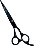 professional 6 inch hair cutting shears for salon and barber - razor edge scissor for men, women, and kids - hairdressing scissors/shears (color c) (color b) logo