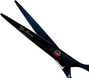img 3 attached to Professional 6 Inch Hair Cutting Shears for Salon and Barber - Razor Edge Scissor for Men, Women, and Kids - Hairdressing Scissors/Shears (Color C) (Color B)
