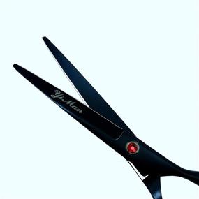 img 1 attached to Professional 6 Inch Hair Cutting Shears for Salon and Barber - Razor Edge Scissor for Men, Women, and Kids - Hairdressing Scissors/Shears (Color C) (Color B)
