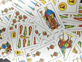 img 2 attached to 🎴 2 Packs of Spanish Playing Cards, Puerto Rico Playing Cards, Waterproof PVC Plastic Poker Cards for Family, School, Travel, or Party Games - Ideal Creative Gift