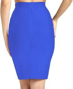 img 1 attached to HLBandage Length Waist Pencil Skirt Women's Clothing in Skirts