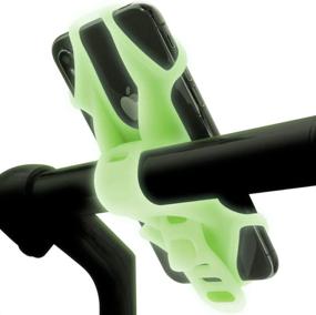 img 4 attached to Universal Bone Bike Tie 2 - Luminous Green Bicycle Mount for iPhone 13 12 11 Pro Max Mini XS XR 8 7 6 Plus - Handlebar, Motorcycle, Stroller Cell Phone Holder