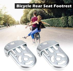 img 3 attached to 🚲 Lixada Kids Bike Rear Seat Safety Footrest: Folding Foot Rest with Foot Plates and Pedals - 1 Pair