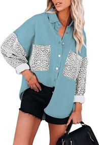 img 4 attached to Nhicdns Contrast Boyfriend Oversize Patchwork