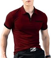 cotton pocket t-shirt for men - casual sleeve shirt in shirts' clothing logo