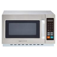 🍽️ amazoncommercial microwave oven: 1000-watts, 1.2 cubic feet, stainless steel with membrane control логотип