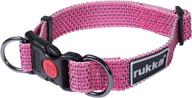 adjustable reflective glowing dog collar - stylish & practical for training and control of small, medium, & large breeds, no-pull design logo