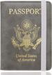 walnew passport holder traveling navyblue logo