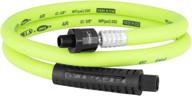 flexzilla ball swivel whip air hose: 3/8 in. x 4 ft., heavy duty, lightweight, hybrid – zillagreen logo