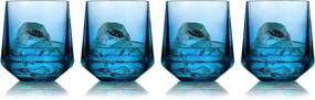 img 2 attached to Drinique Stemless Tritan Wine Glasses, Blue - Unbreakable 4-Pack for Ultimate Durability