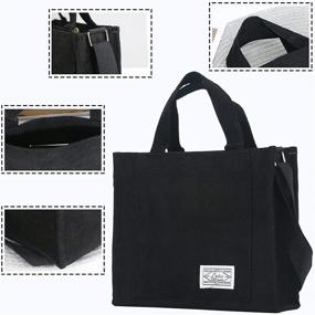 img 1 attached to 👜 Corduroy Crossbody Bag Purse for Women: Mini Travel Handbags & Eco-friendly Bags
