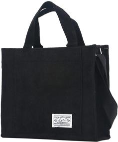 img 4 attached to 👜 Corduroy Crossbody Bag Purse for Women: Mini Travel Handbags & Eco-friendly Bags