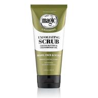 🏻 softsheen-carson magic men's exfoliating face scrub and cleanser with cocoa butter and cedarwood oil - beard, skin, and scalp care, 6.8 fl oz logo