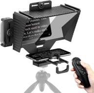 sutefoto teleprompter with remote control for ipad, camera, and iphone recording - supports phone and ipad as teleprompter device logo