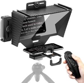 img 4 attached to Sutefoto Teleprompter with Remote Control for iPad, Camera, and iPhone Recording - Supports Phone and iPad as Teleprompter Device