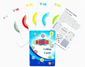 img 1 attached to 🎲 Yuanhe Bingo Game Set with 100 Bingo Cards, 1000 Colorful Transparent Bingo Chips, and Deck of Calling Cards