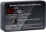 🔥 black briidea rv propane gas detector with 85db loud alarm, 12 vdc for enhanced seo logo