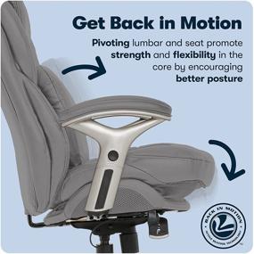 img 3 attached to Serta Ergonomic Executive Technology Leather