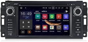 img 3 attached to 🚗 6.2-дюймовый LCD-экран Android 10.0 Магнитола CD DVD плеер для Jeep Wrangler Dodge Chrysler - автомагнитола с навигационной системой, функцией Bluetooth, Wi-Fi и GPS.