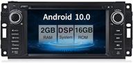 🚗 6.2-дюймовый lcd-экран android 10.0 магнитола cd dvd плеер для jeep wrangler dodge chrysler - автомагнитола с навигационной системой, функцией bluetooth, wi-fi и gps. логотип