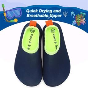 img 2 attached to 👶 Ranly & Smily Toddler Water Shoes: Non-Slip Barefoot Aqua Socks for Kids