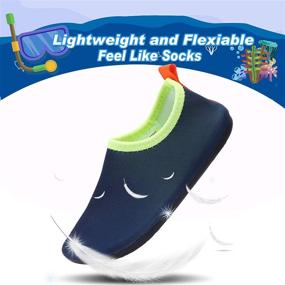 img 3 attached to 👶 Ranly & Smily Toddler Water Shoes: Non-Slip Barefoot Aqua Socks for Kids