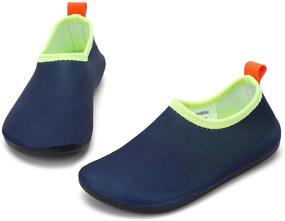 img 4 attached to 👶 Ranly & Smily Toddler Water Shoes: Non-Slip Barefoot Aqua Socks for Kids