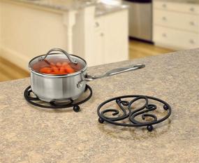 img 3 attached to 🔲 Spectrum Diversified Patrice Trivet Black: Stylish and Functional Kitchen Accessory