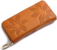 womens leather wallets capacity wristlet women's handbags & wallets logo