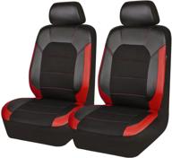car pass leather and mesh universal fit two front car seat cover interior accessories and covers logo