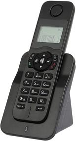 img 4 attached to 📞 Convenient Cordless Home Phone with Call Blocking, Space Saving Design, Easy Operation, Multi-Language Interface, Adjustable Volume - Black