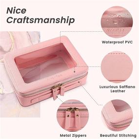 img 2 attached to 🧳 Transparent Toiletry Cosmetic Organizer: Compliant and SEO-Friendly