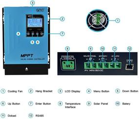 img 1 attached to ОАЭ 60А MPPT солнечный контроллер заряда - контроллер зарядки батареи солнечной панели 60А 48В / 36В / 24В / 12В авто Макс. 150 В постоянного тока на входе - Герметичный гель-аккумулятор AGM с поплавковой зарядкой литиевой батареи