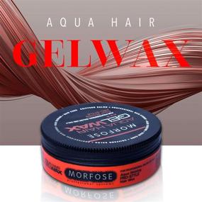 img 2 attached to 💦 MORFOSE Aqua Hair Wax - 175 ml. Pro Haircare Boosts Glossiness and Provides a Firm Hold by MORFOSE